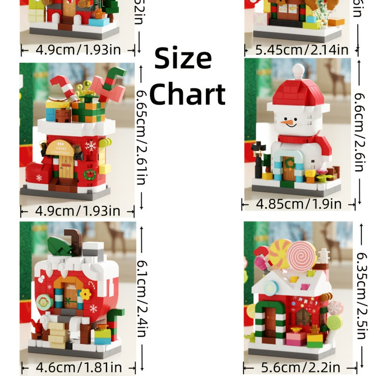 1292pcs Extra Large Building Blocks Set for Christmas Display, Winter Houses, Collector&
