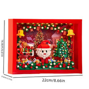 1150pcs Christmas Santa Clause 3D Photo Frame Building Brick
