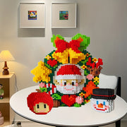 3122pcs Father Christmas Wreath Building Blocks Set