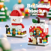 1292pcs Extra Large Building Blocks Set for Christmas Display, Winter Houses, Collector's Display