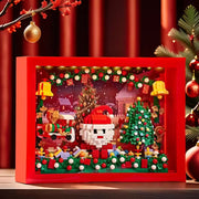 1150pcs Christmas Santa Clause 3D Photo Frame Building Brick