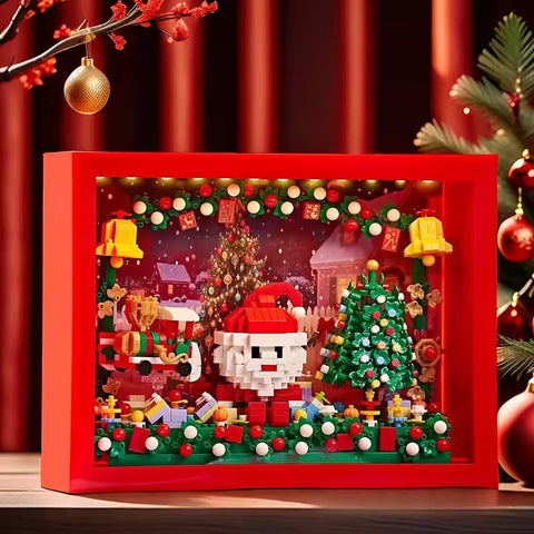 1150pcs Christmas Santa Clause 3D Photo Frame Building Brick