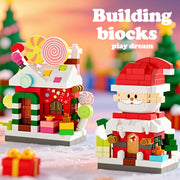1292pcs Extra Large Building Blocks Set for Christmas Display, Winter Houses, Collector's Display