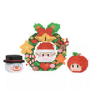 3122pcs Father Christmas Wreath Building Blocks Set