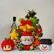 3122pcs Father Christmas Wreath Building Blocks Set