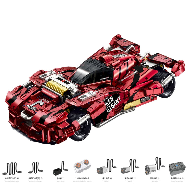 MOC Technical Super Racing Car Building Blocks Bricks 4158pcs