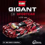 MOC Technical Super Racing Car Building Blocks Bricks 4158pcs