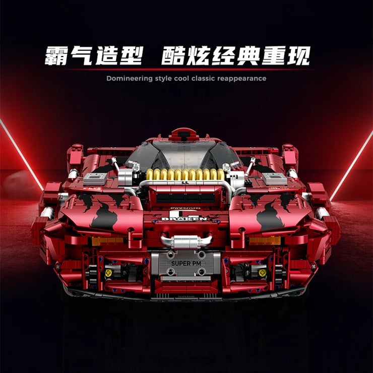 MOC Technical Super Racing Car Building Blocks Bricks 4158pcs