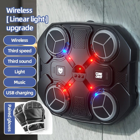 Bluetooth Smart Boxing Machine Wall Mounted Decompression Gym Trainer Fitness