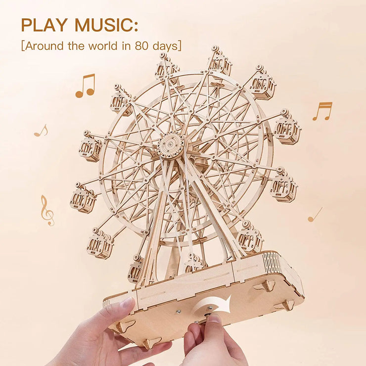 Robotime Rolife Rotatable Ferris Wheel – 232pcs DIY 3D Wooden Model Kit
