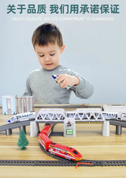 Electric High-Speed Railway Set – Harmony Train Model with DIY Tracks for Kids