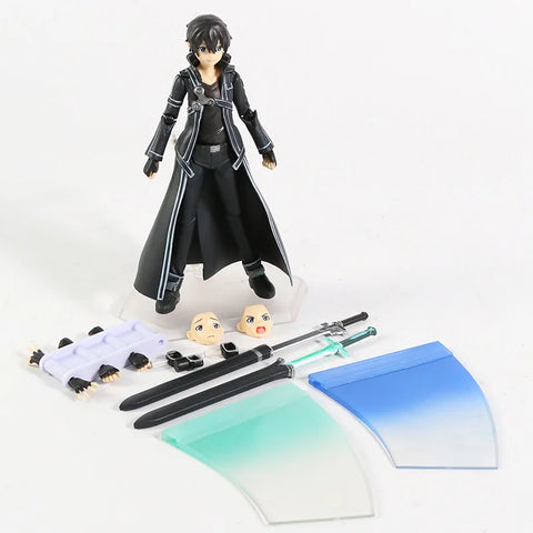Sword Art Online Kirito Kazuto Figma 174 Asuna Figma 178 PVC Action Figure Collectible Model Toy