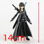 Sword Art Online Kirito Kazuto Figma 174 Asuna Figma 178 PVC Action Figure Collectible Model Toy