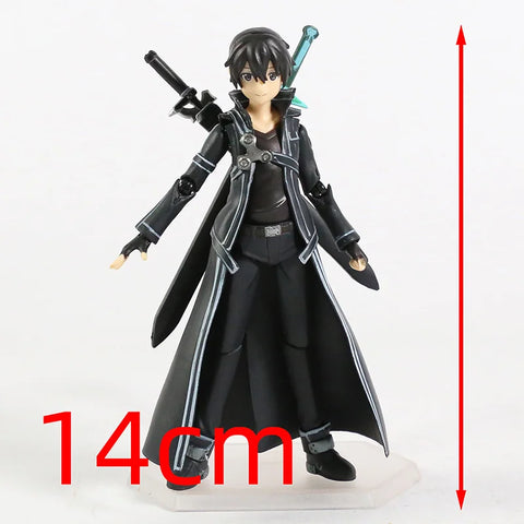 Sword Art Online Kirito Kazuto Figma 174 Asuna Figma 178 PVC Action Figure Collectible Model Toy