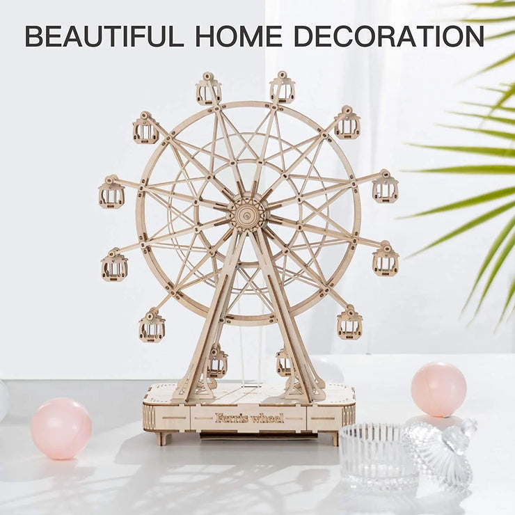 Robotime Rolife Rotatable Ferris Wheel – 232pcs DIY 3D Wooden Model Kit