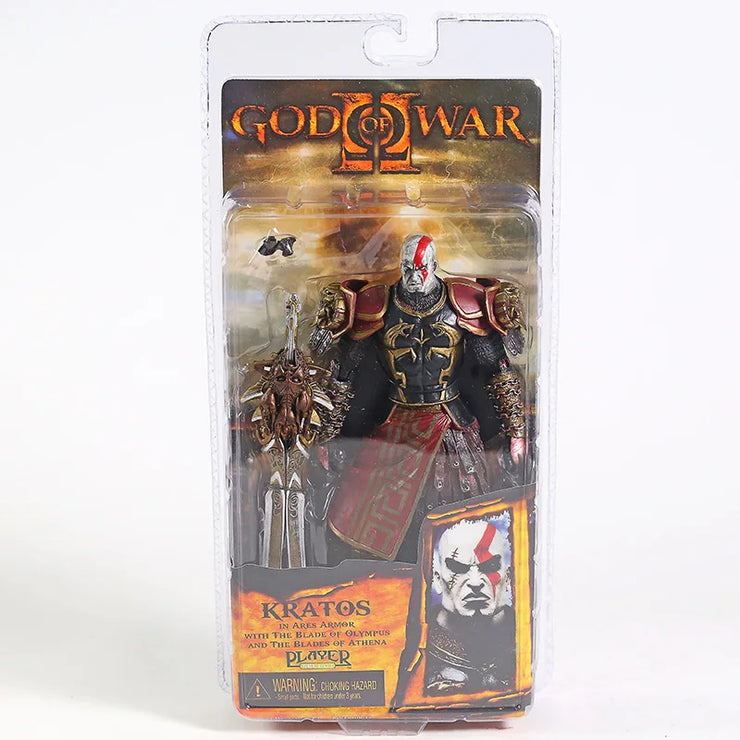 NECA God of War 2 II Kratos In Ares Armor W Blades PVC Action Figure Toy