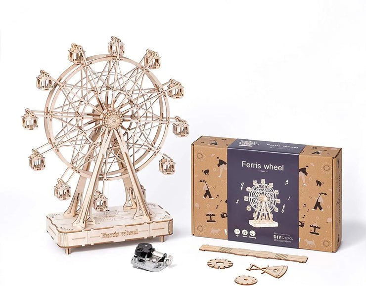 Robotime Rolife Rotatable Ferris Wheel – 232pcs DIY 3D Wooden Model Kit