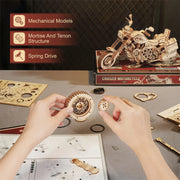 Robotime ROKR Cruiser Motorcycle DIY Wooden Model Kit – 420pcs Assembly Puzzle LK504