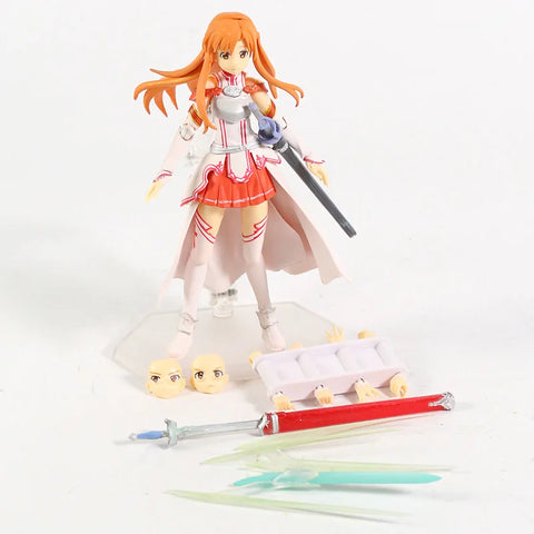 Sword Art Online Kirito Kazuto Figma 174 Asuna Figma 178 PVC Action Figure Collectible Model Toy