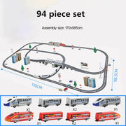 Electric High-Speed Railway Set – Harmony Train Model with DIY Tracks for Kids
