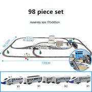 Electric High-Speed Railway Set – Harmony Train Model with DIY Tracks for Kids