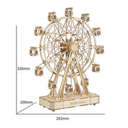 Robotime Rolife Rotatable Ferris Wheel – 232pcs DIY 3D Wooden Model Kit