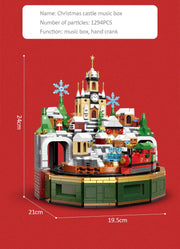 1455 Pcs City Christmas House House Building Blocks Friends Music Box Castle Train Santa Claus Tree Bricks Toys For Kids Gifts