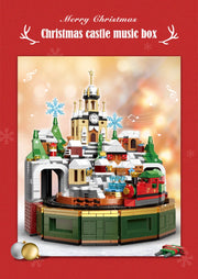 1455 Pcs City Christmas House House Building Blocks Friends Music Box Castle Train Santa Claus Tree Bricks Toys For Kids Gifts