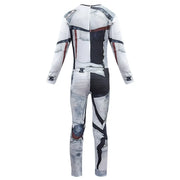 Descendants 3 Carlos Gil Cosplay Costume – Polyester 3D Printed Jumpsuit with Wig for Adults and Kids, Ideal for Halloween Events