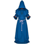 Cosplay Plague Doctor  Costume Medieval Hooded Robe Steampunk Terror Mask Hat Adult Halloween Party Role Play Size S-XL