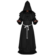 Cosplay Plague Doctor  Costume Medieval Hooded Robe Steampunk Terror Mask Hat Adult Halloween Party Role Play Size S-XL