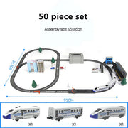 Electric High-Speed Railway Set – Harmony Train Model with DIY Tracks for Kids