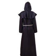 Cosplay Plague Doctor  Costume Medieval Hooded Robe Steampunk Terror Mask Hat Adult Halloween Party Role Play Size S-XL