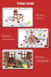 1455 Pcs City Christmas House House Building Blocks Friends Music Box Castle Train Santa Claus Tree Bricks Toys For Kids Gifts