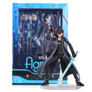 Sword Art Online Kirito Kazuto Figma 174 Asuna Figma 178 PVC Action Figure Collectible Model Toy