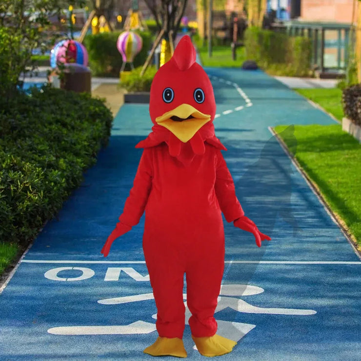 Chicken Mascot Costume – Cartoon Animal Cosplay for Easter, Parties, Advertising & Carnival Events