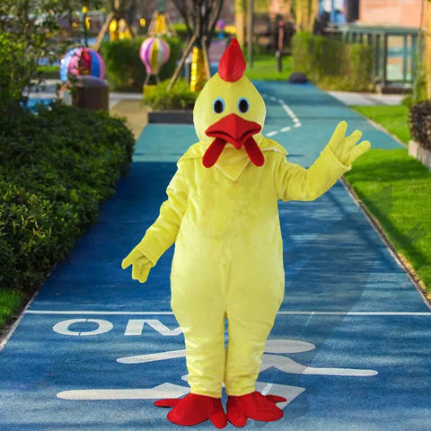 Chicken Mascot Costume – Cartoon Animal Cosplay for Easter, Parties, Advertising & Carnival Events