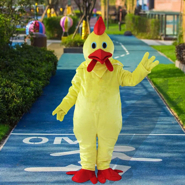 Chicken Mascot Costume – Cartoon Animal Cosplay for Easter, Parties, Advertising & Carnival Events