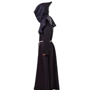 Cosplay Plague Doctor  Costume Medieval Hooded Robe Steampunk Terror Mask Hat Adult Halloween Party Role Play Size S-XL