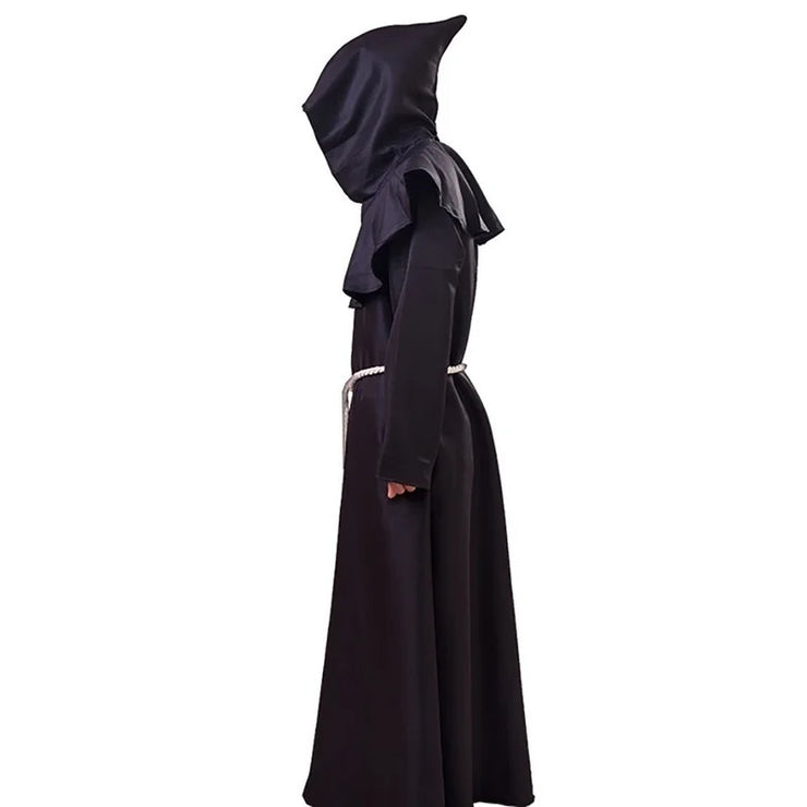 Cosplay Plague Doctor  Costume Medieval Hooded Robe Steampunk Terror Mask Hat Adult Halloween Party Role Play Size S-XL