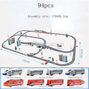 Electric High-Speed Train Set – Harmony Model with DIY Railway Tracks for Kids