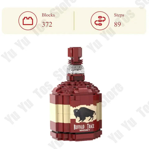 Wine Bottle Building Bricks Blocks Set 258 Pcs