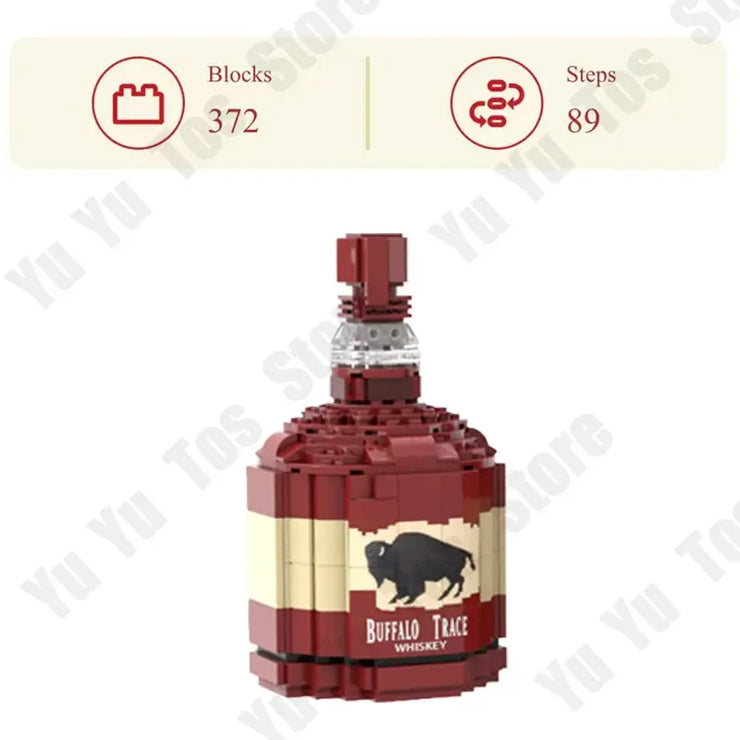 Wine Bottle Building Bricks Blocks Set 258 Pcs
