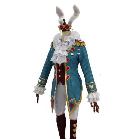 Identity Ⅴ Freddy Riley Cosplay Man Lawyer White Rabbit Mr.Cosplay Costume Uniform Man Woman Lovely Adult Halloween Outfit Suit