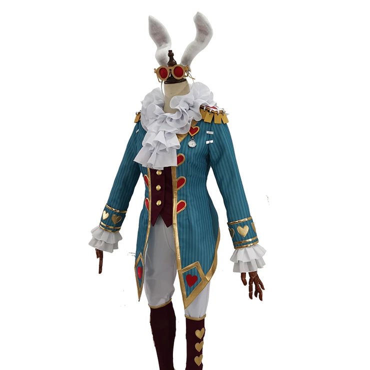 Identity Ⅴ Freddy Riley Cosplay Man Lawyer White Rabbit Mr.Cosplay Costume Uniform Man Woman Lovely Adult Halloween Outfit Suit