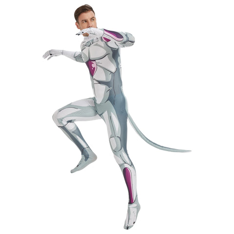 Dragon Ball Frieza Cosplay Spandex Zentai Jumpsuit Outfit