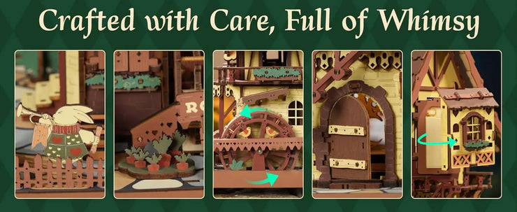 Robotime ROKR Black Forest Cuckoo Clock – 3D Wooden Puzzle Model Kit
