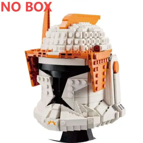 Star Wars Fighter Pilot Helmet Building Blocks Desk Decoration AT Jangos Kylos Fetts Rens C-3PO