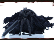 JLDZ Toy Berserk Legendary Black Swordsman Guts Action Figure Collectible