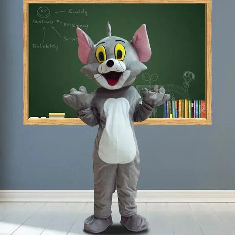 Tom & Jerry Mascot Costume Set – Cartoon Cosplay for Advertising, Parties, Carnival & Halloween Events